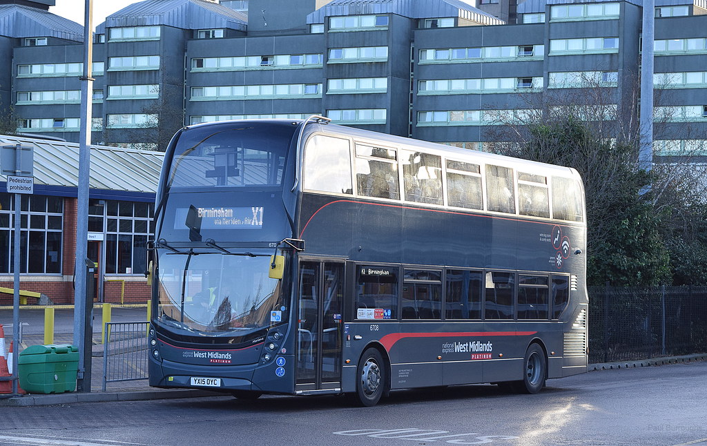 A National Express bus in Birmingham